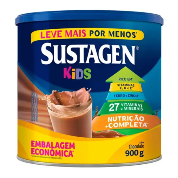 Suplemento Infantil Sustagen Kids a partir de 3 anos Chocolate 900g